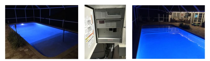 Pool lighting, automation panel