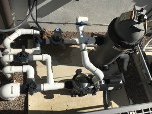 Full equipment install. Pump filter salt with plumbing